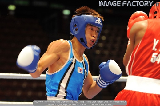 2009-09-05 AIBA World Boxing Championship 0839 - 54kg - Yankiel Leon Alarcon CUB - Jin Young Lee KOR